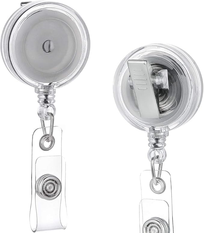 QREEL - 25 Pack - Retractable ID Name Badge Holder Reels by QREEL