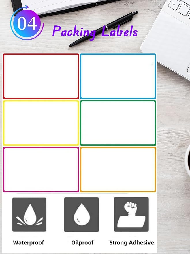 5" x 3" Large Moving Labels for Boxes, Packing Supplies for Moving Color Coded - Image 5