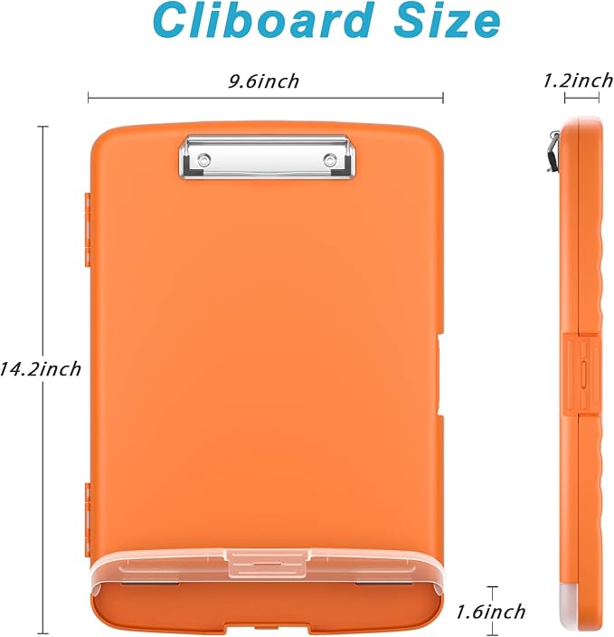 Rimilak Clipboard with Storage, 8.5 x 11'' High Capacity Clip Board, - Image 2
