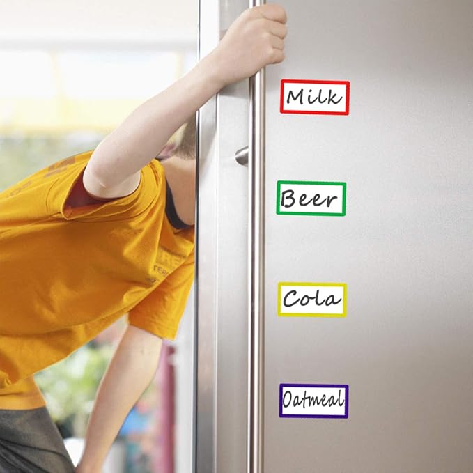ZHIDIAN Magnetic Dry Erase Labels 2.1" x 1.2", Blank Name Tags Plates - Image 6