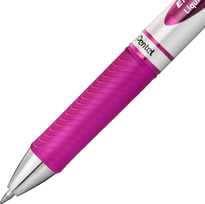 Pentel EnerGel RTX Retractable Liquid Gel Ink Pen, Medium line, Magenta Ink - Image 6