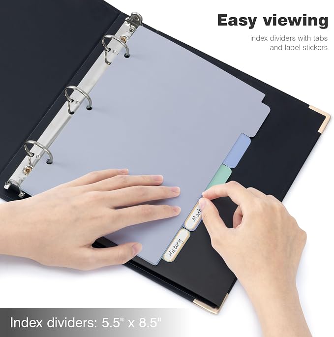 Ospelelf Mini 3 Ring Binder 1 Inch, Cute Binder - Image 6