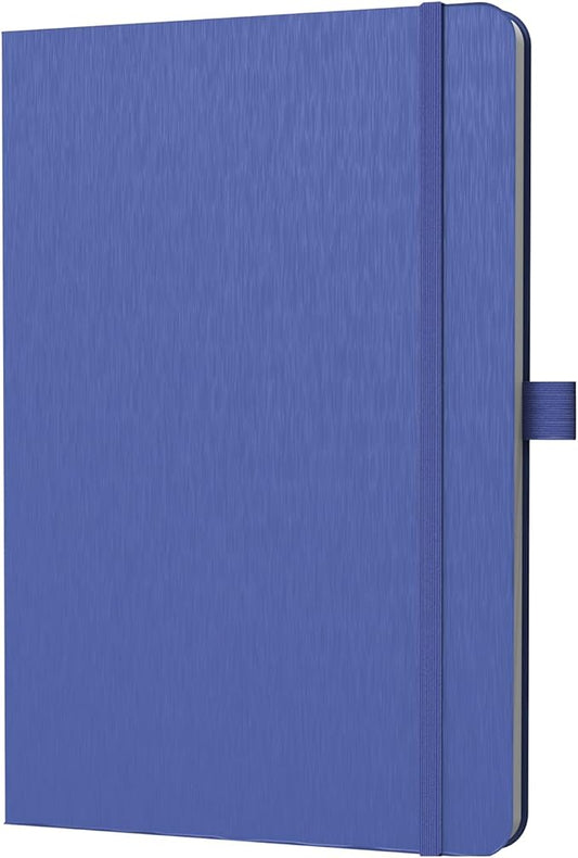 A5 Lined Journal Notebook, 7mm College Ruled Notepad, Journaling for Writing, Work, School, Travel and Note Taking, Hardcover 160 Pages (80 Sheets) 5.79 x 8.3 inches (Blue)-DeskLoop Office