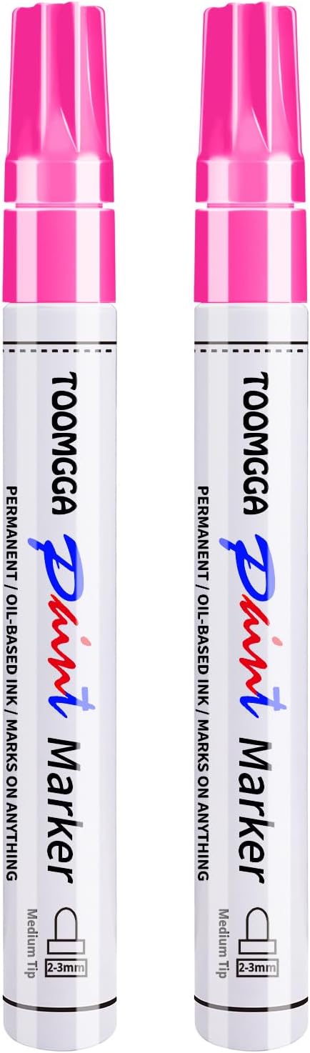 TOOMGGA Pink Permanent Paint Pens by TOOMGGA