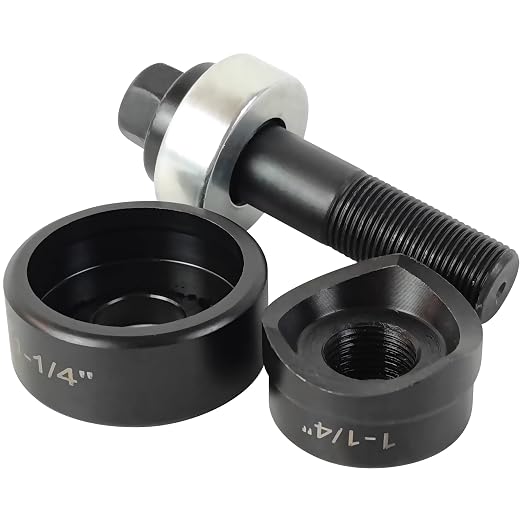 AMZCNC Manual Knockout Punch Kit, Heavy Duty Metal Sheet Knock Out Box Hole - Image 2
