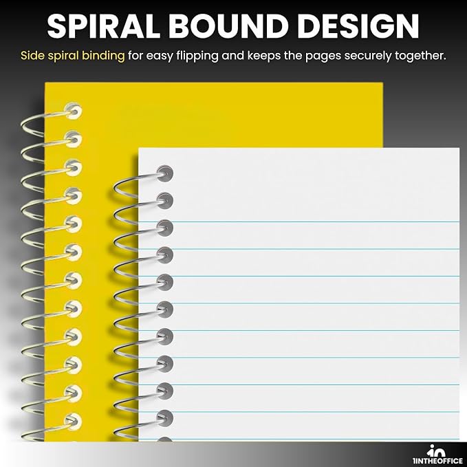 1InTheOffice Wirebound Spiral Memo Books, Memo Pads, College Ruled, Small - Image 3