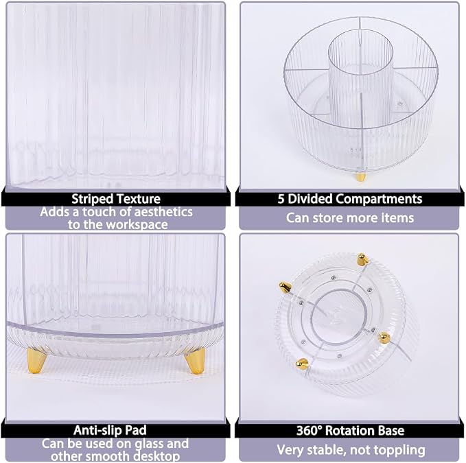 SKYDUE Rotating Pencil Pen Holder, Pen Organizer - Image 6