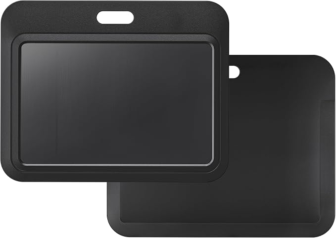 Uniclife 1 Pack Sliding ID Badge Holder Black Horizontal Hard Plastic Case by UnicLife