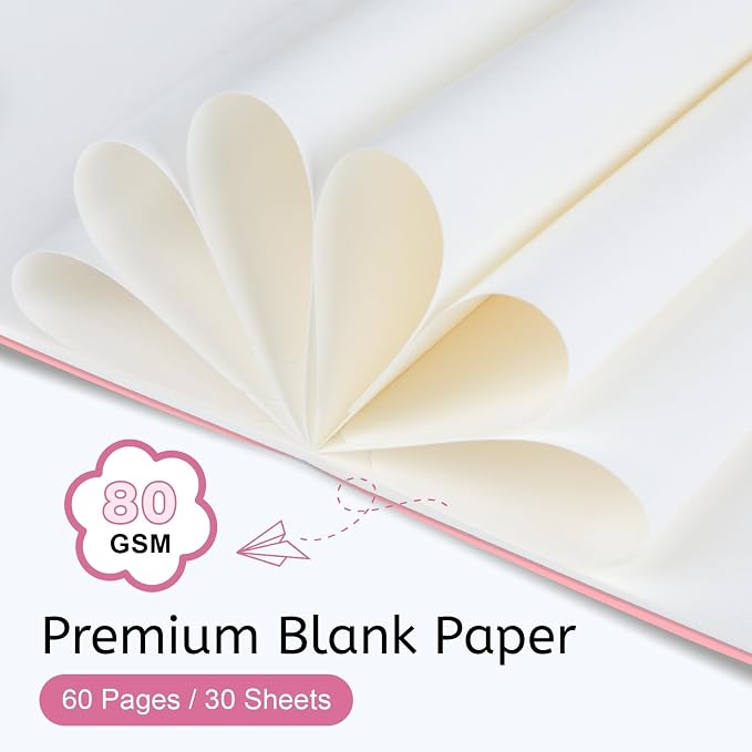 Oucaru 80 Pack Small Pocket Notebook, Mini Blank Notebook 3.5 x 5.5 Inches - Image 4