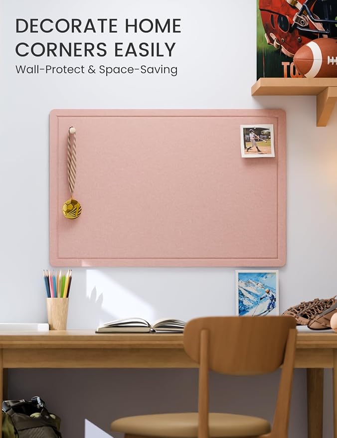 Fluxynara Bulletin Board, 35.4" x 23.6" Cork Board Alternative - Image 4