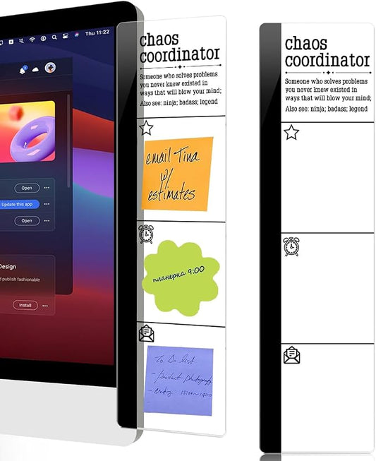 Computer Monitor Memo Board Chaos Coordinator Logo Decor Monitor Message Board by HTBIG