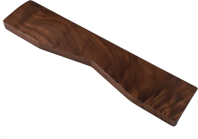 Ergonomic Wooden Wrist Rest Solid Wood Walnut - Image 2