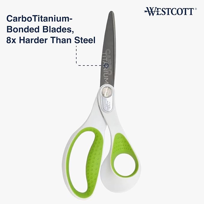 Westcott Heavy Duty CarboTitanium-Bonded 8" Straight Scissors - Image 3