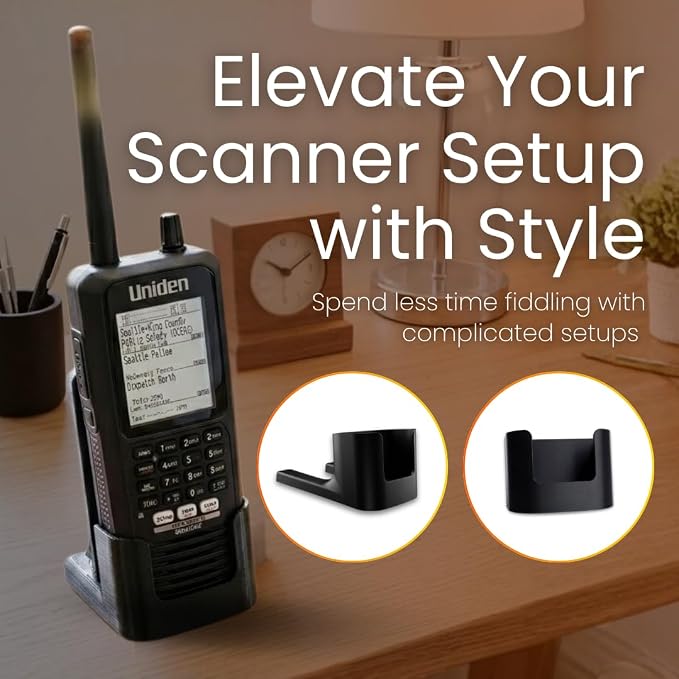 Desk Stand Holder for Uniden Bearcat BCD436HP Home Patrol Scanner, Easy - Image 7