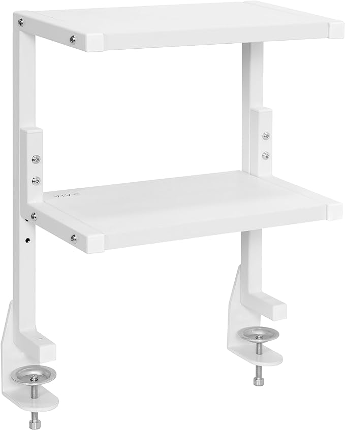 VIVO Clamp-on 13 inch Above or Below Desk 2-Tier Shelving Unit by VIVO
