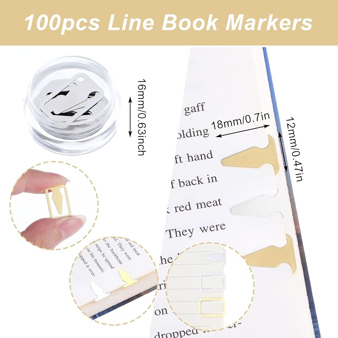 100Pcs Book Line Markers - Image 7