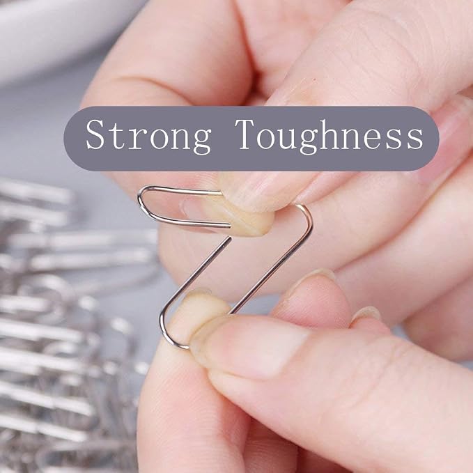 Vinaco Paper Clips Smooth Silver, Medium and Jumbo Paper Clip, Durable and - Image 5
