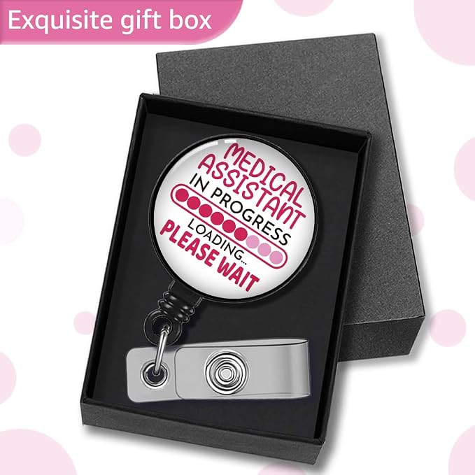 Medical Assistant in Progress Please Wait Badge Reel Retractable - Image 4