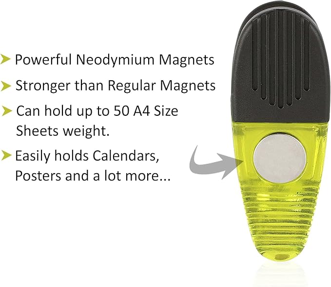 Thick Plastic Clips with Neodymium Magnet - Image 2