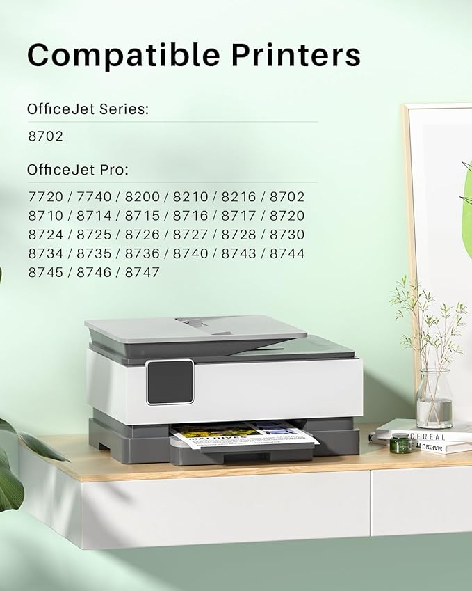 Compatible 952XL Ink Cartridges Combo Pack Replacement for 952 952XL 952 XL Ink Cartridges Color Use with Officejet Pro 8720 8702 8710 7740 7720 8725 8715 8210 8740 (4 Pack, BK/C/M/Y)-DeskLoop Office