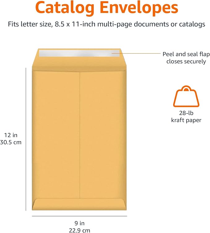 Amazon Basics Catalog Mailing Envelopes, Peel and Seal - Image 8
