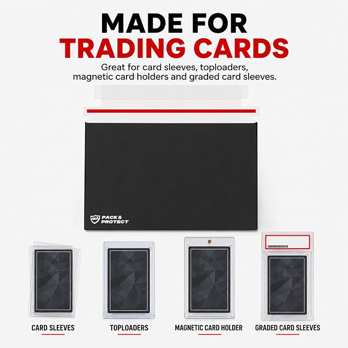 VIKA 100 Pack Trading Card Shipping Envelopes 7"x4.35", Self-Adhesive, Premium - Image 3