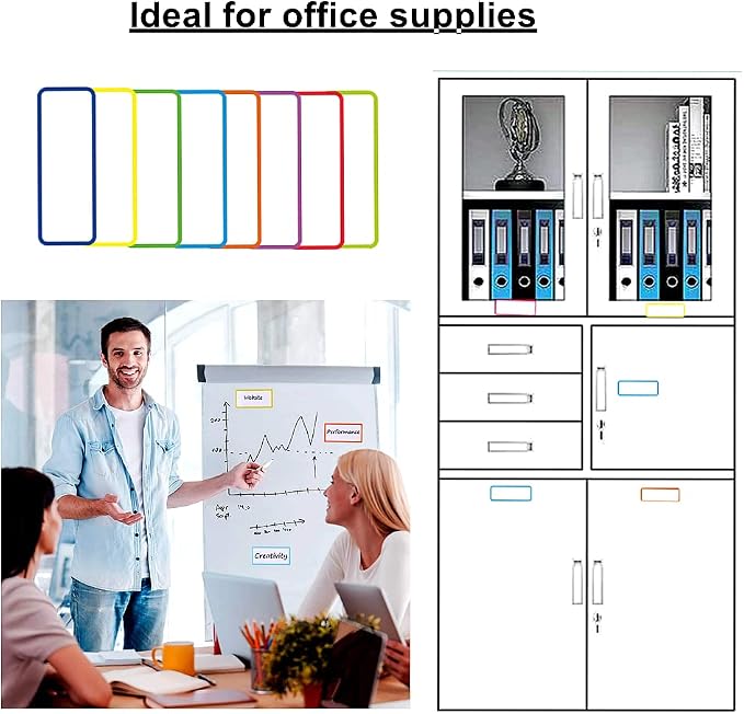 32pcs Magnetic Dry Erase Labels, Reusable Strong Magnet Magnetic Name Tags - Image 6