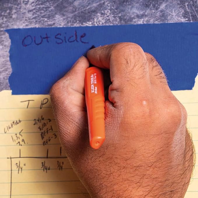 KLEIN TOOLS 861014 Skribes Fine Tip Permanent Markers, Hard Hat Clip, Dry and - Image 9