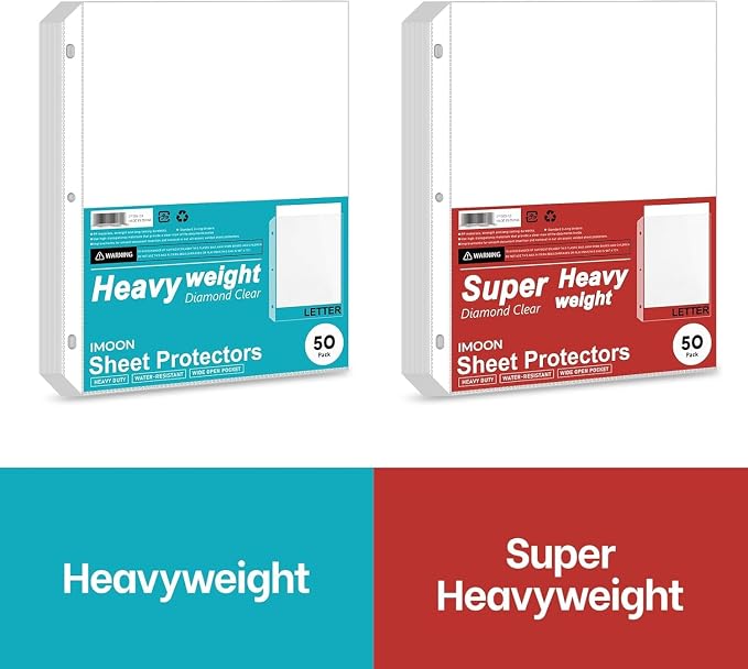 Super Heavyweight 3-Hole Letter Size Sheet Protectors - Image 6