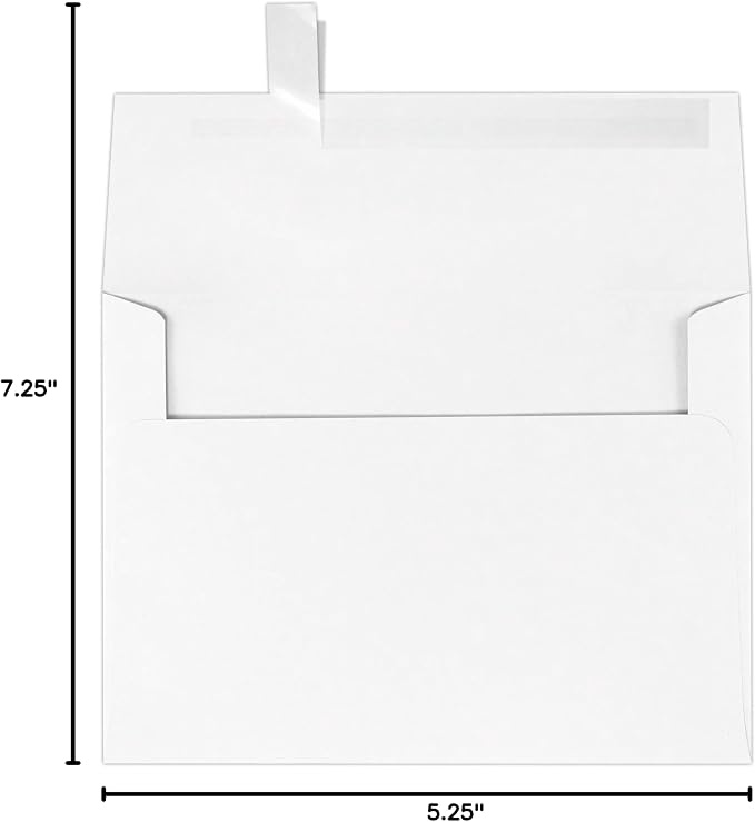 LUXPaper A7 Invitation Envelopes | Peel & Press | 5 1/4" x 7 1/4" | Brilliant - Image 6