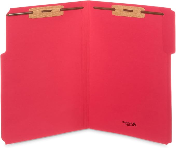 50 Assorted Color Fastener File Folders - Image 7