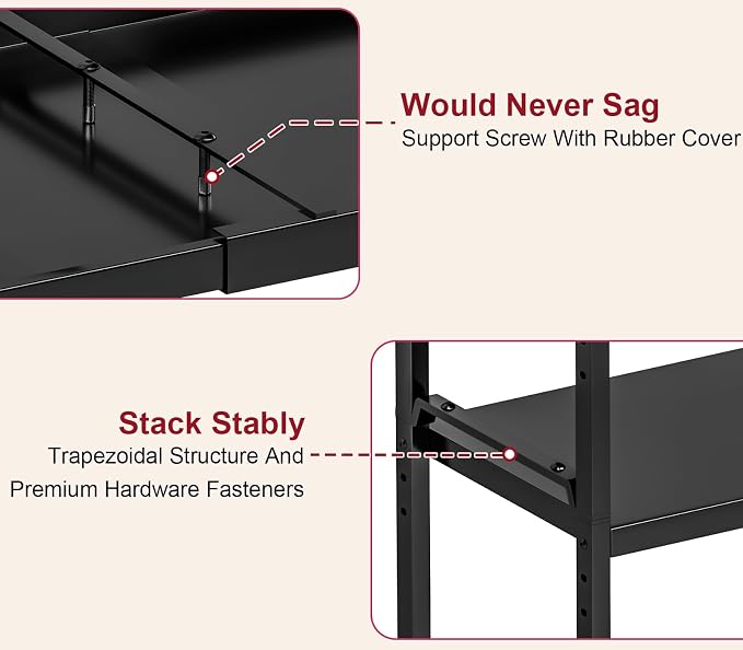 X-cosrack 12" Wide 100LBS Loading-Bearing Heavy Duty Kitchen Storage Shelf - Image 8