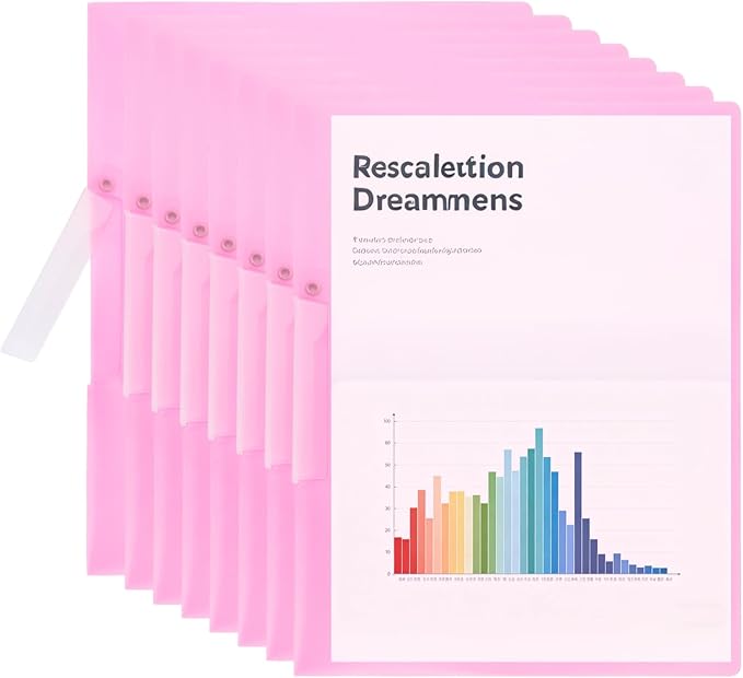 PATIKIL 10 Pack Clear Report Covers by PATIKIL