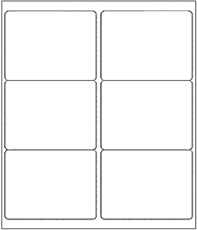 9527 Product 6 up 3-1/3" x 4" Sticker Labels Shipping Address Labels by 9527+Product