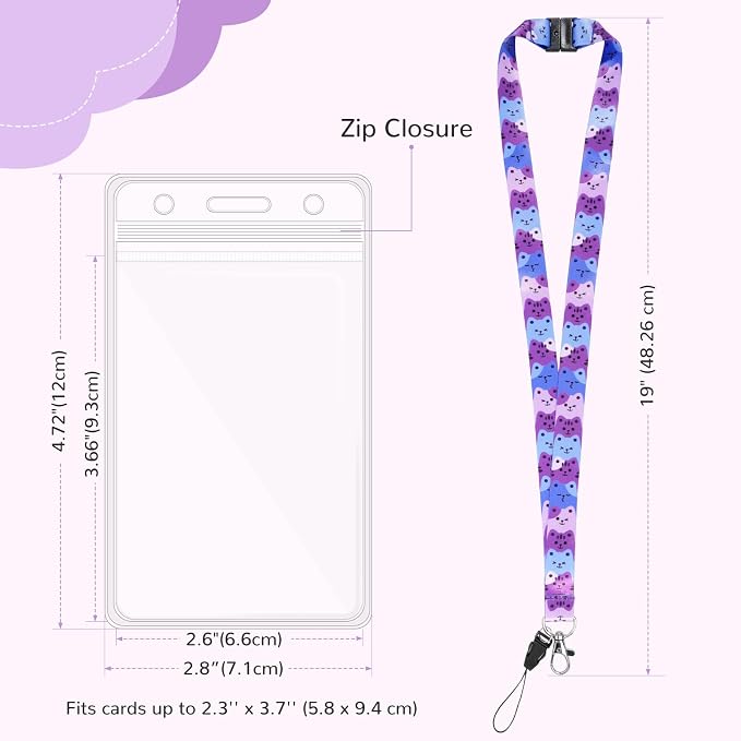 8-Pack Asssorted Cute Cartoon Lanyards - Image 3