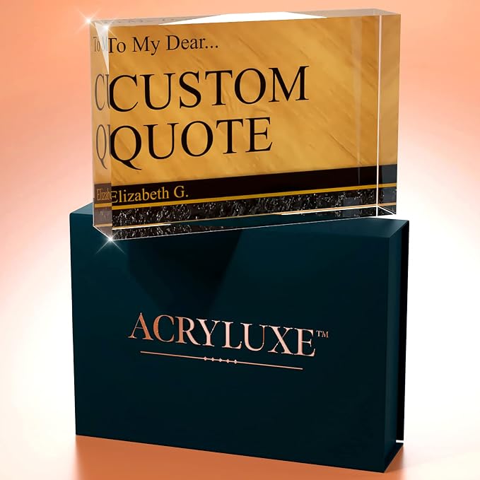 Personalized Gifts, Custom Quote Block Letter Board, Crystal-Clear Acrylic - Image 7
