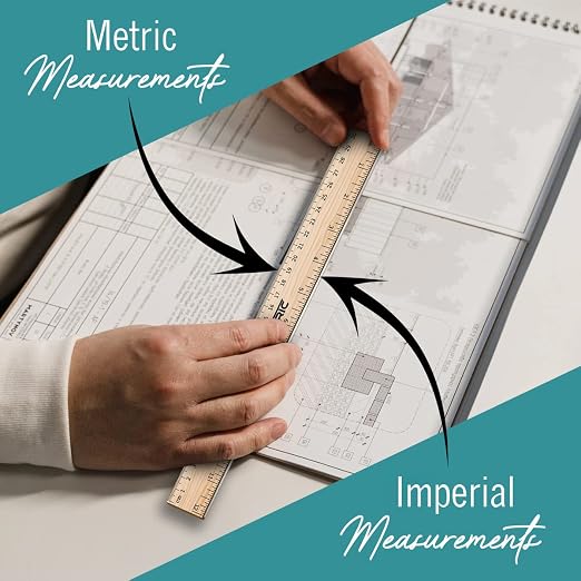 Rulers 6 Pack - Rulers 12 Inch, Wood Ruler - Image 5