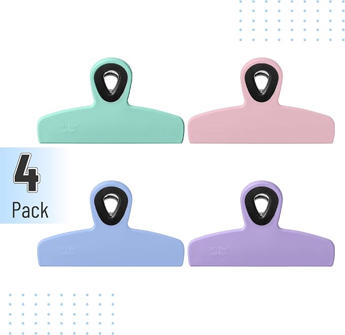 Mr. Pen- Magnetic Bag Clips, 4 Pack, Durable Plastic - Image 2