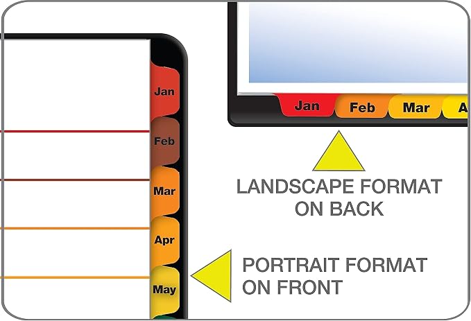 Cardinal OneStep Binder Dividers, 12-Tab Monthly, Customizable Table of Contents - Image 4