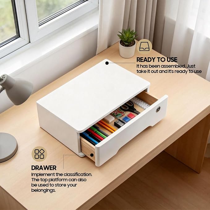 Desktop Storage Box, Desk Organizer Drawer, Desktop Organizer, Office Supplies - Image 4
