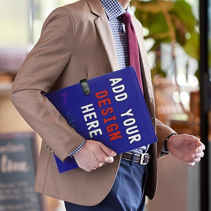 Personalized Padfolio with Logo Photo Name, Custom Business Portfolio Folder - Image 3