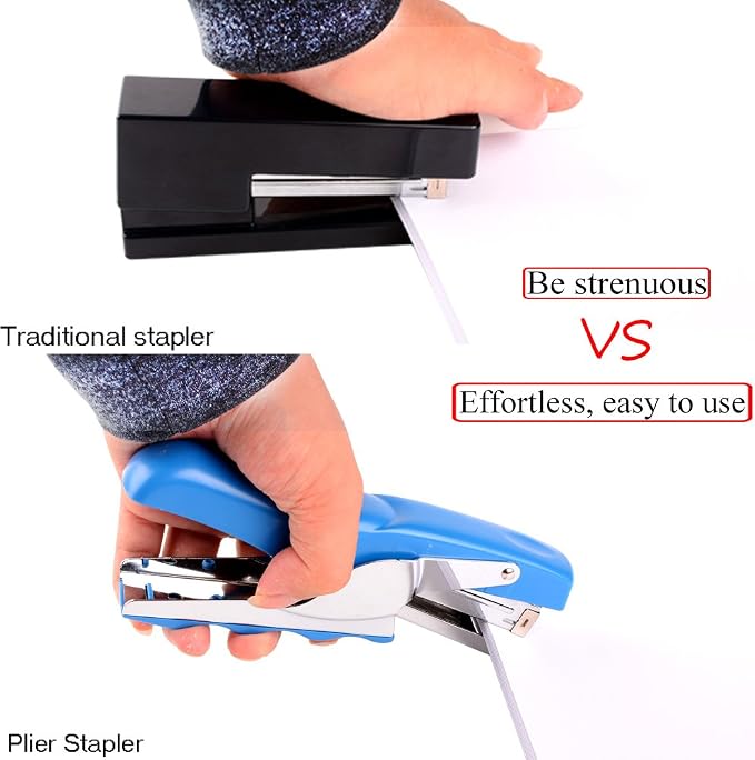 Stapler with 1000 Staples-Plier Stapler Save 60% Power, Good - Image 5