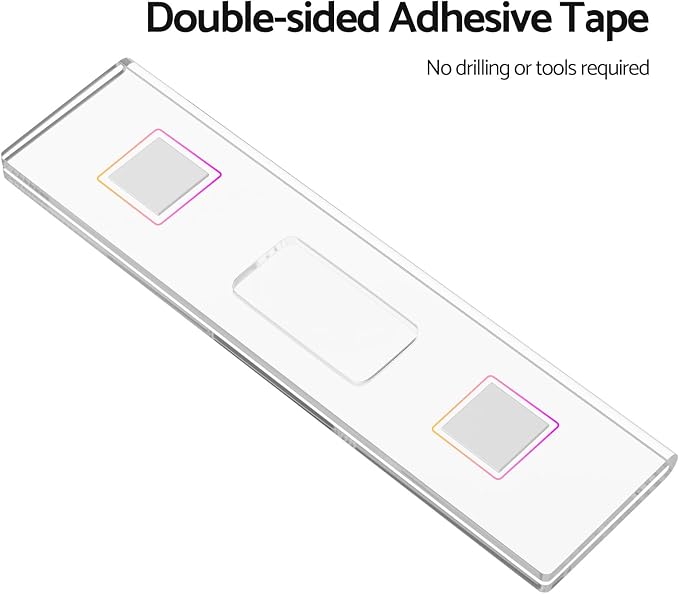 HlIMIEI Acrylic Name Plates for Doors, 10 Pack Self-Adhesive Wall Name Holders - Image 5