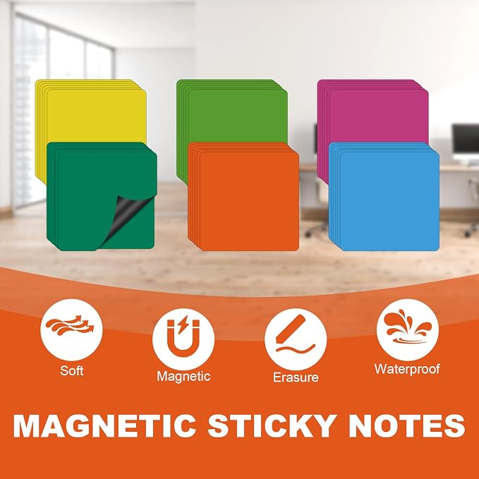 18 Packs, Magnets Labels, Widely Use to Post Notes - Image 4
