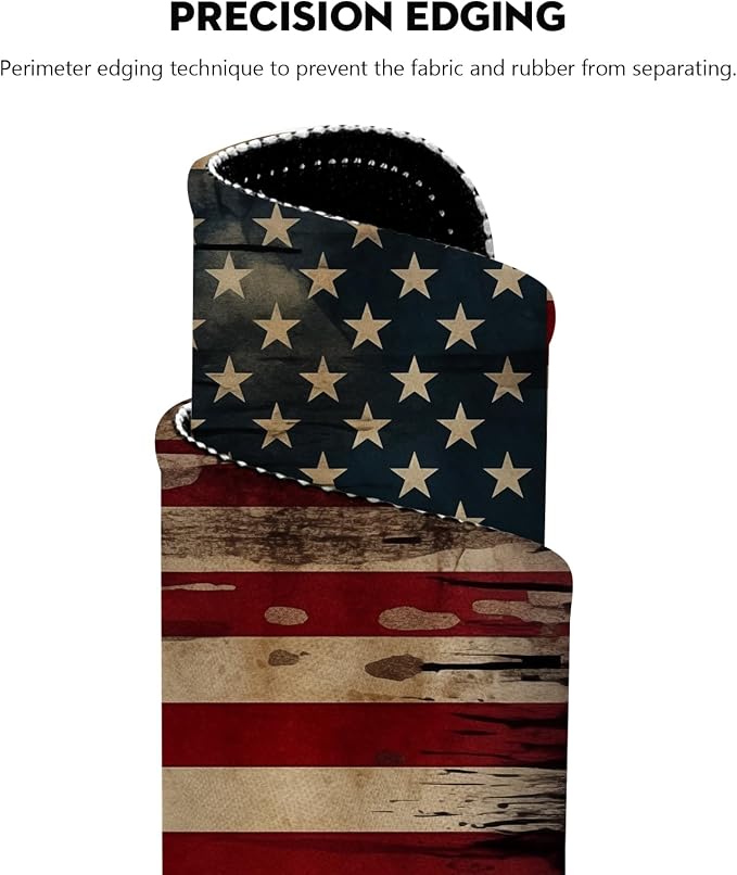 Vintage American Flag Mouse Pad - Image 2