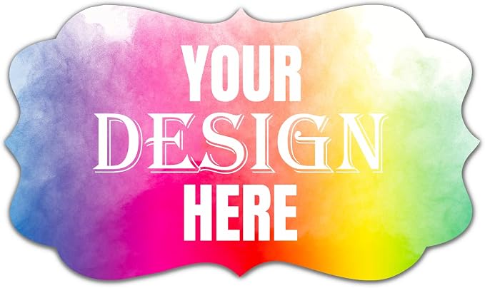 LAUKIYE 100-500 Custom Stickers Personalized Labels, Customized by LAUKIYE