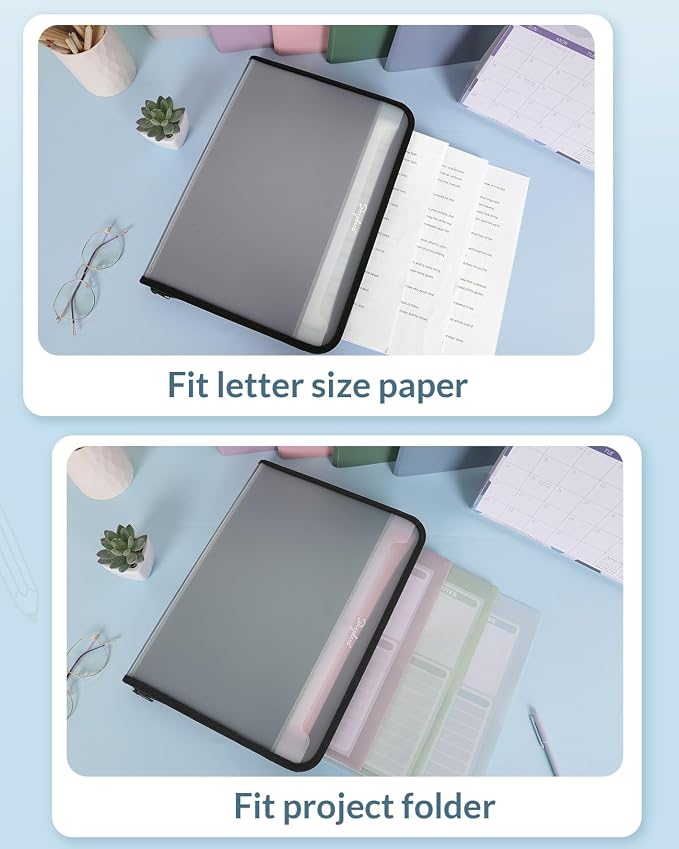 SKYDUE Accordion File Organizer, 7 Pocket Expanding File Folder - Image 3