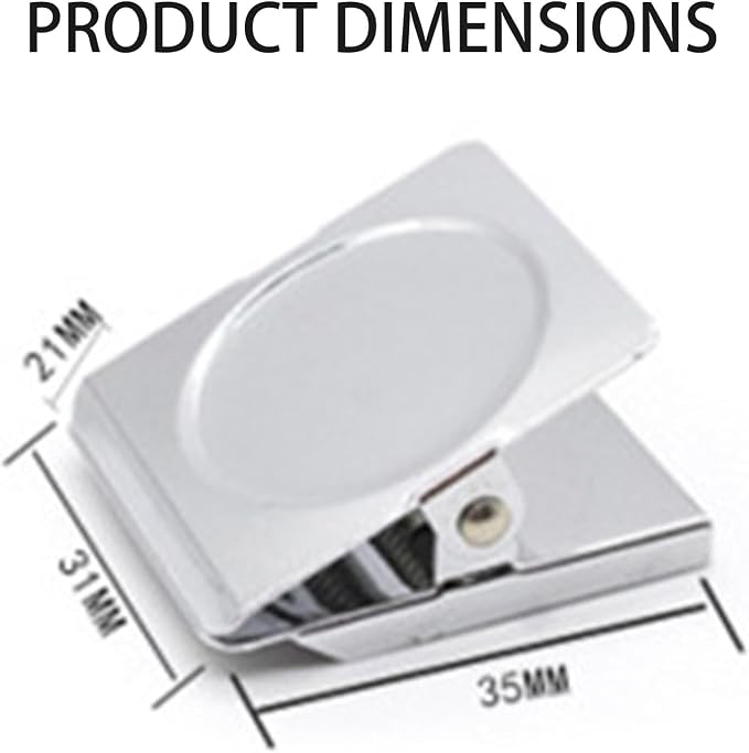 Square Strong Magnetic Clips, 1.2"-16 Pcs, 30 mm, Refrigerator Magnet Clips - Image 2