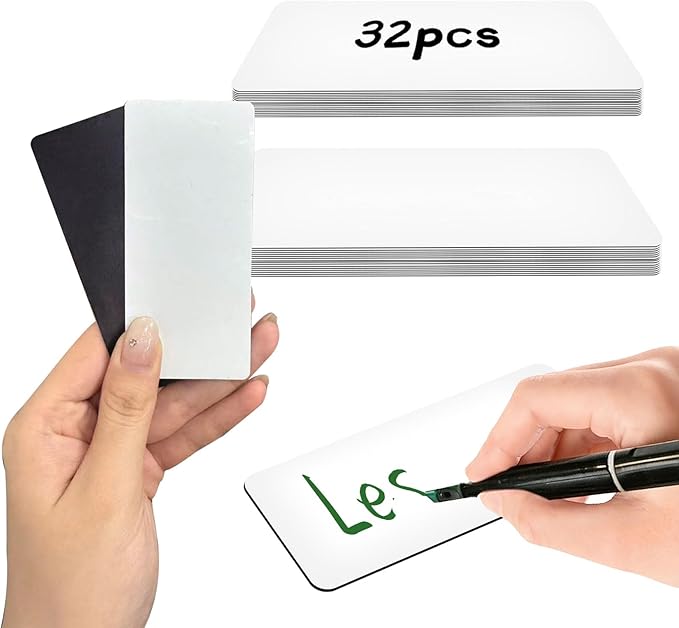 Magnetic Labels Dry Erase 4”x2” by Unknown