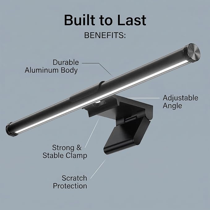 Monitor Light Bar – Full Spectrum LED Screen Lamp, No Glare Eye Care, USB - Image 9